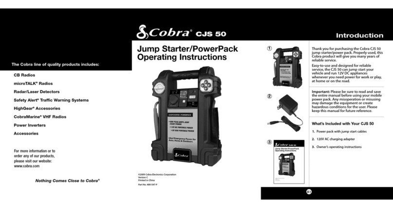 Cobra CJS 50 User manual