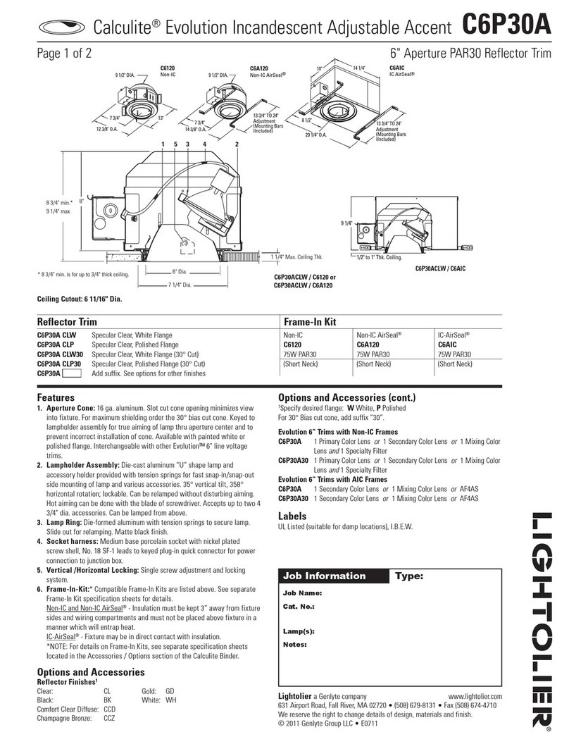 Lightolier Calculite C6P30A specification