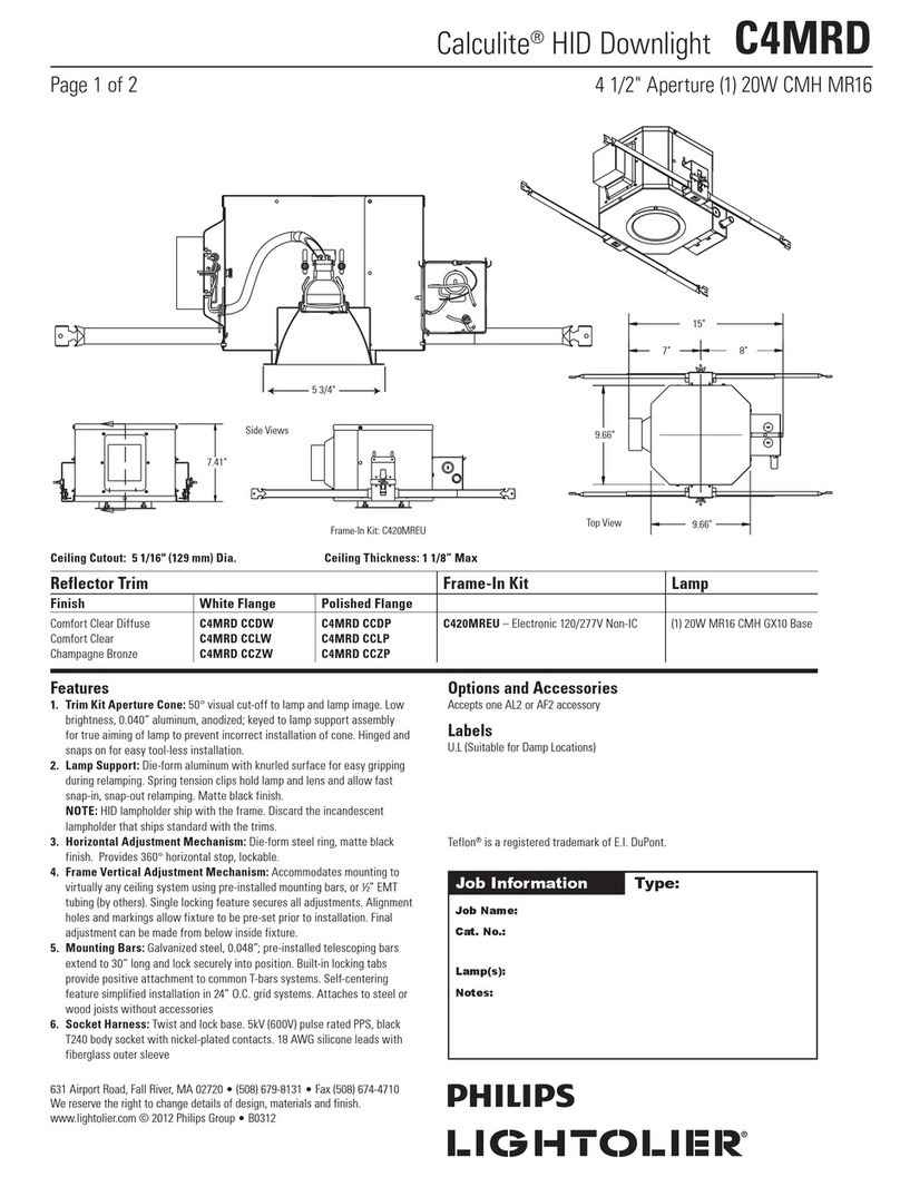 Lightolier Calculite C4MRD CCDW specification