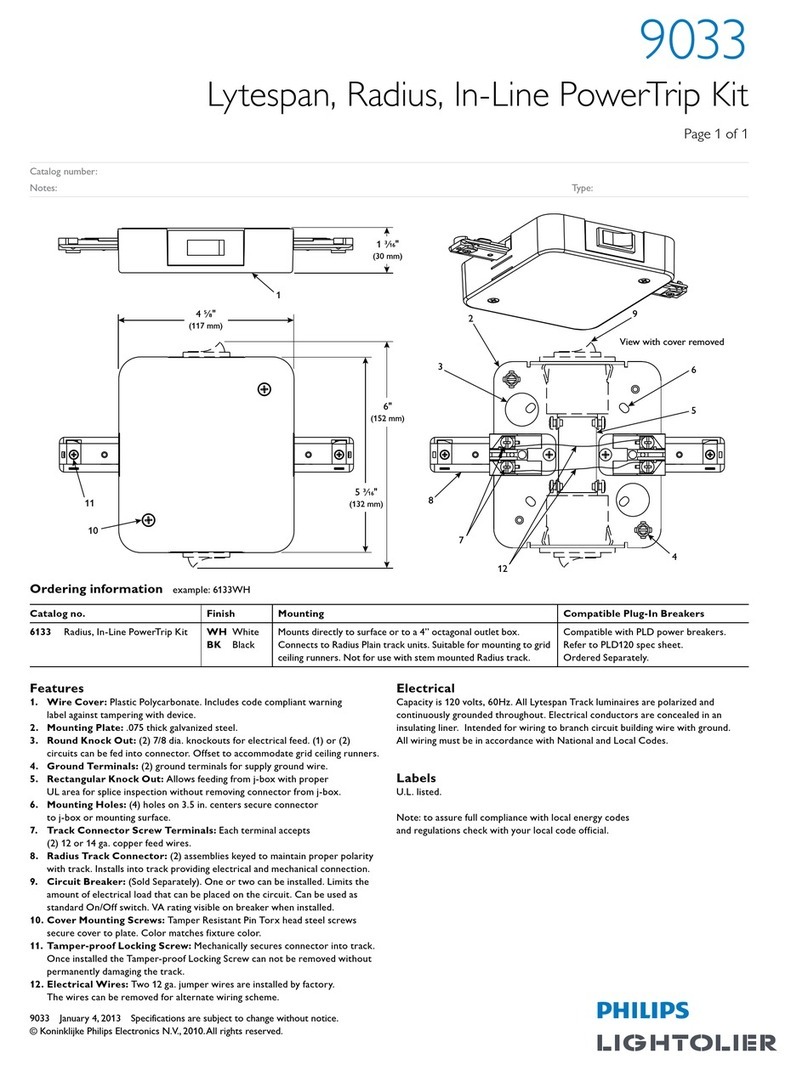 Lightolier 9033 specification