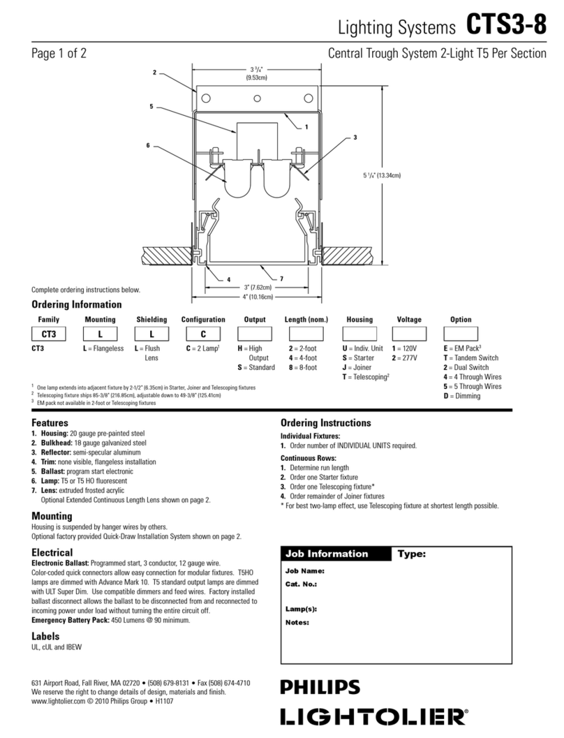 Lightolier CTS3-8 specification
