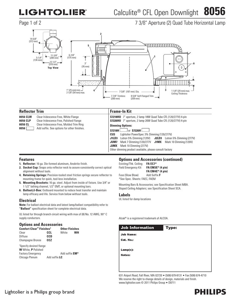 Lightolier Calculite 8056 specification