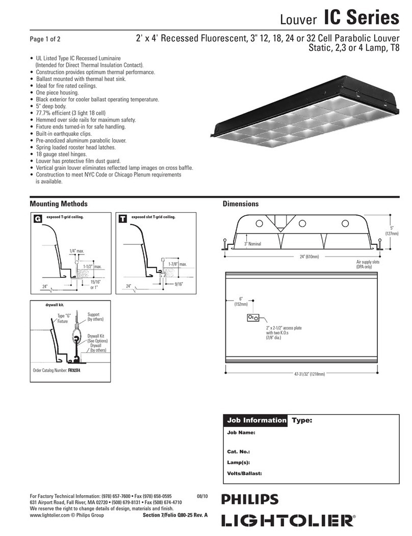 Lightolier IC Series User manual