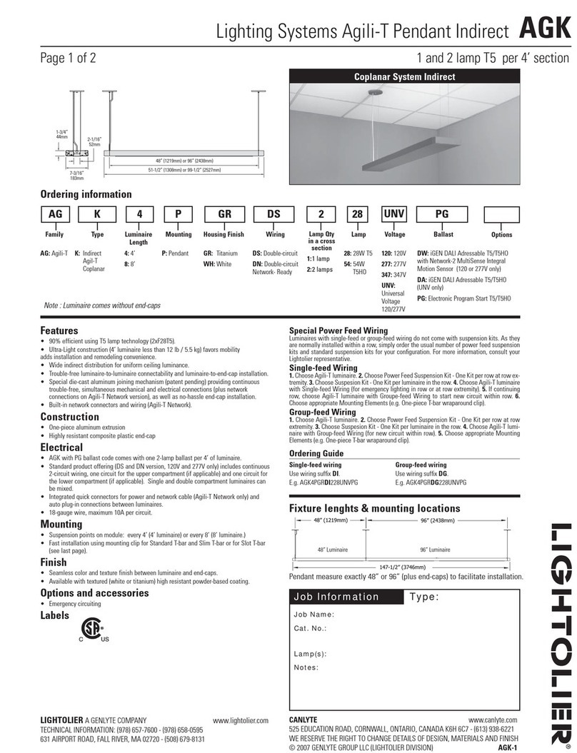 Lightolier AGK specification