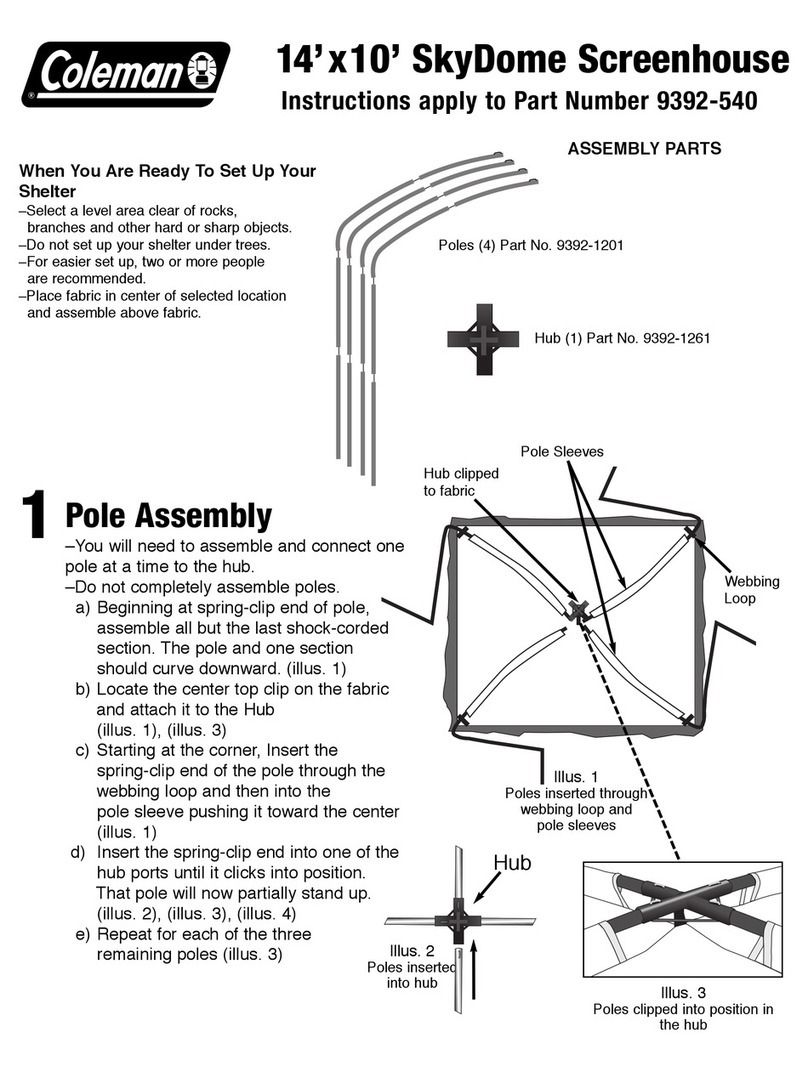 Coleman 9392-540 User manual