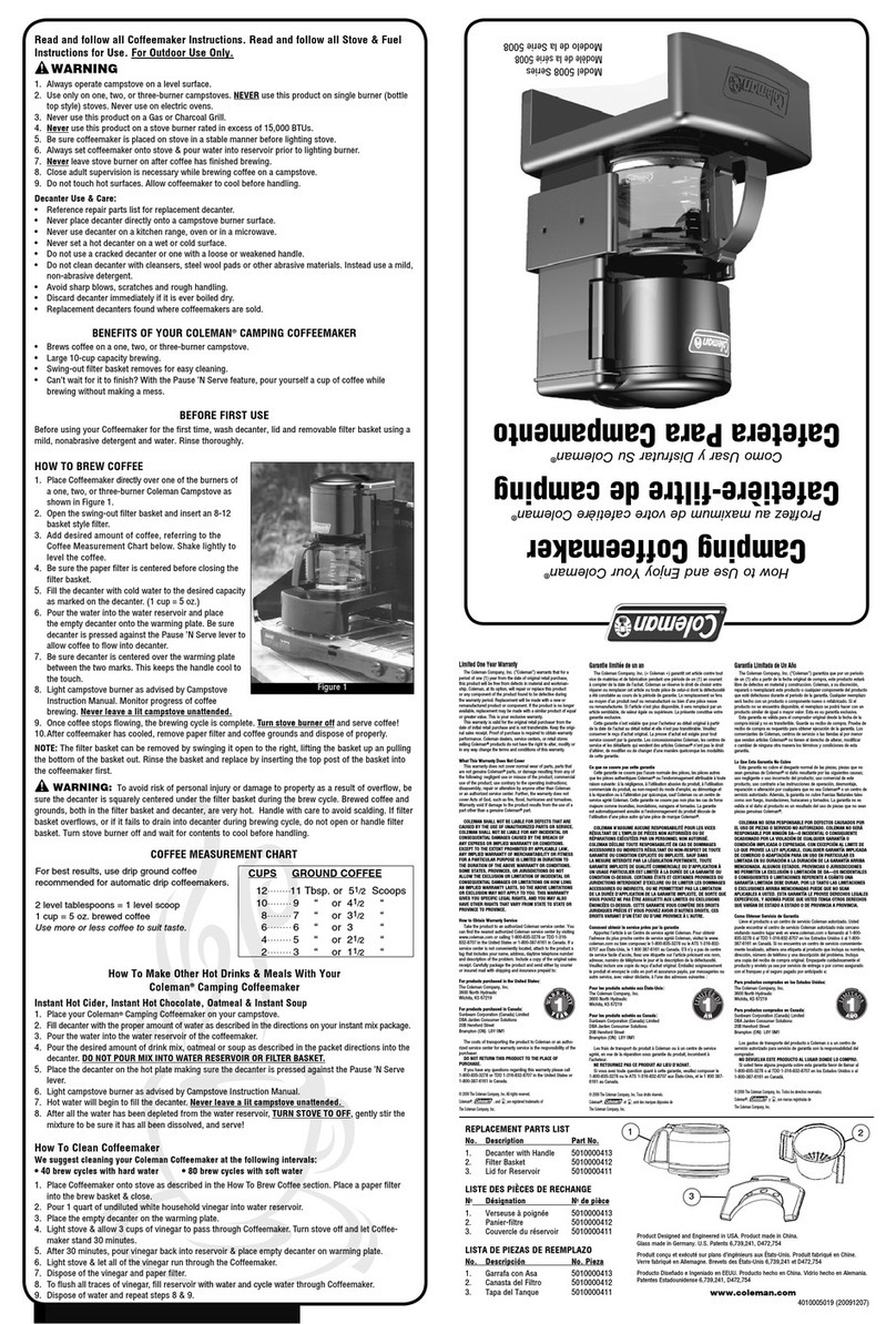 Coleman 5008 Series manual