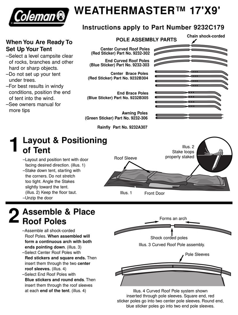 Coleman WEATHERMASTER 9232C179 User manual