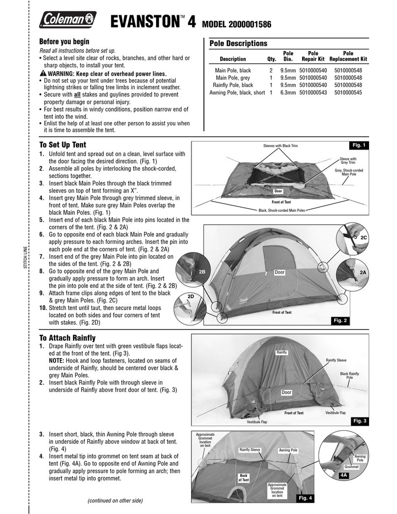Coleman EVANSTON 4 2000001586 User manual