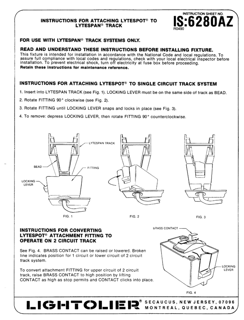 Lightolier LYTESPOT User manual