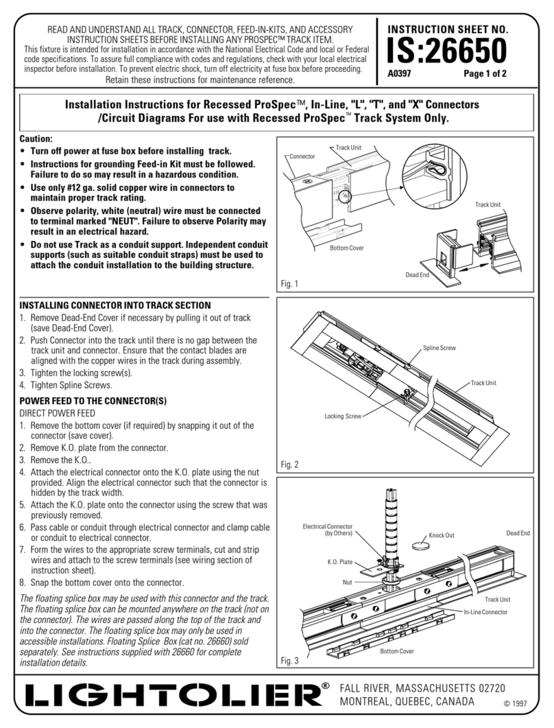 Lightolier ProSpec installation instructions
