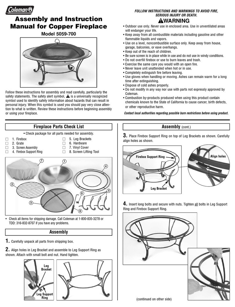 Coleman 5059-700 User guide