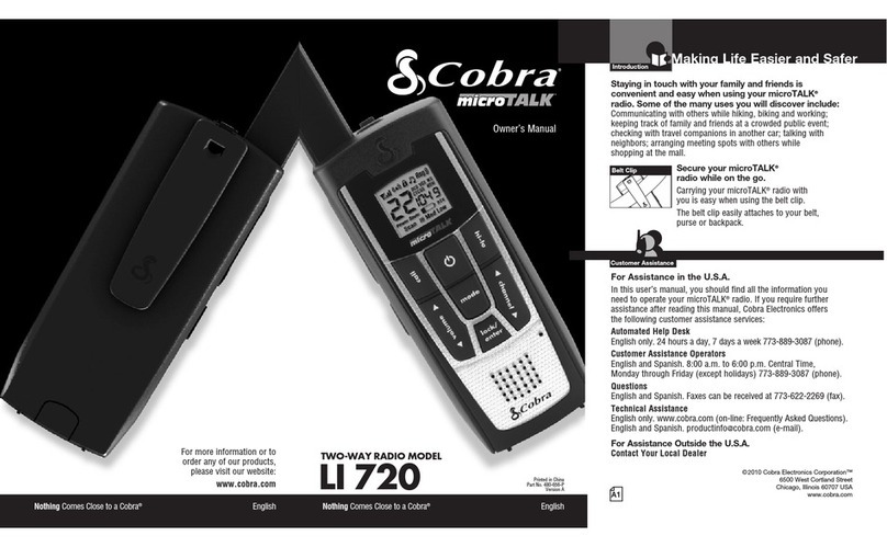 Cobra microTalk LI 720 User manual