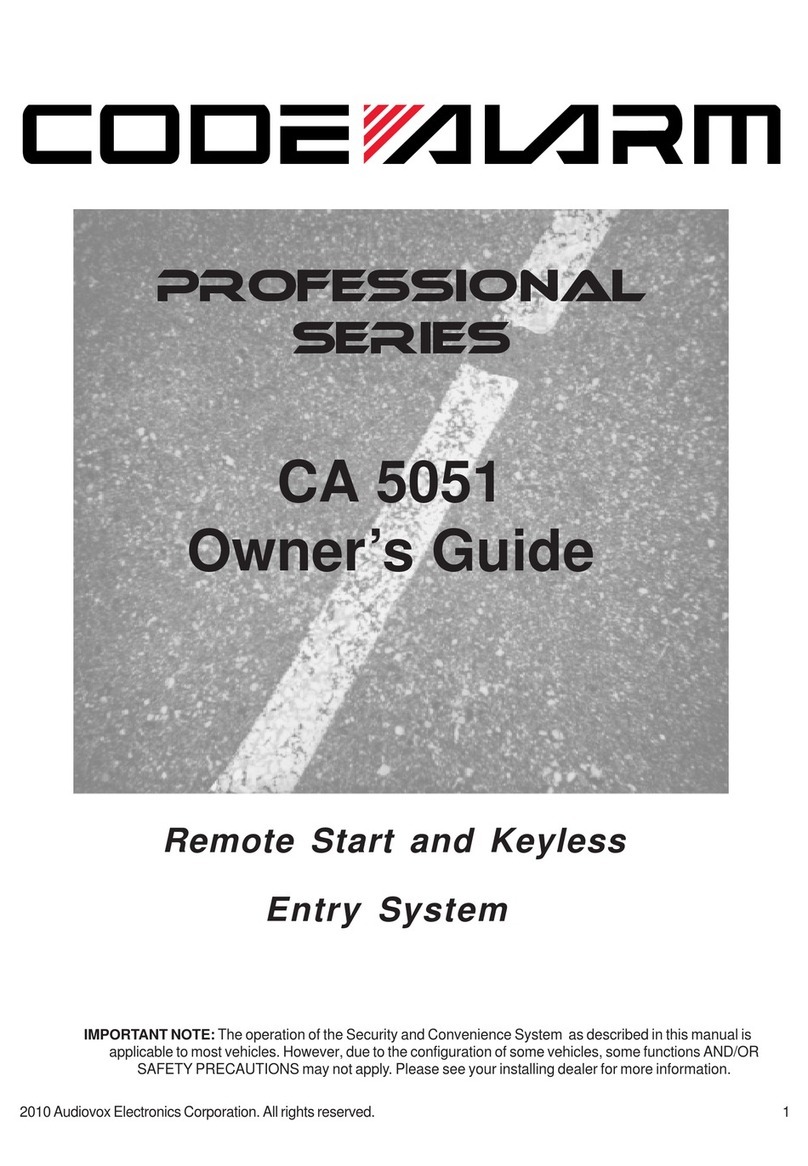 Code Alarm CA 5051 owner's guide Code Alarm CA 5051 owner's guide