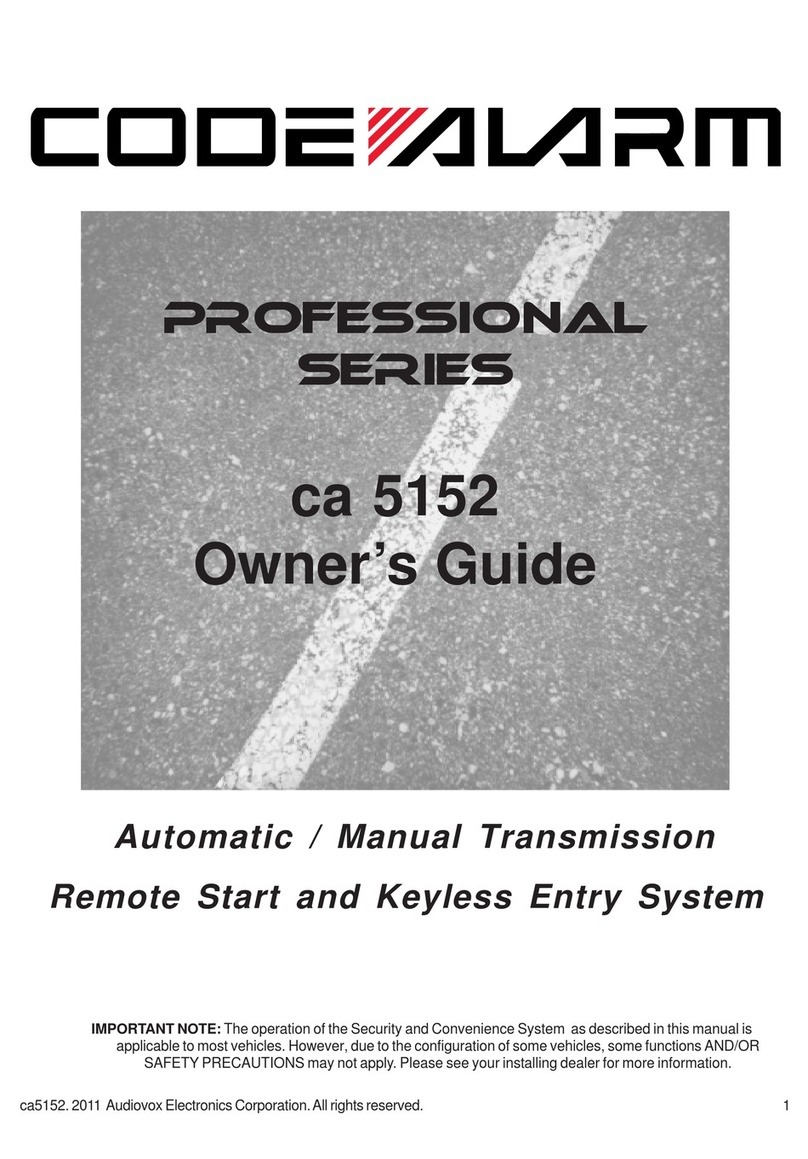 Code Alarm ca 5152 User manual