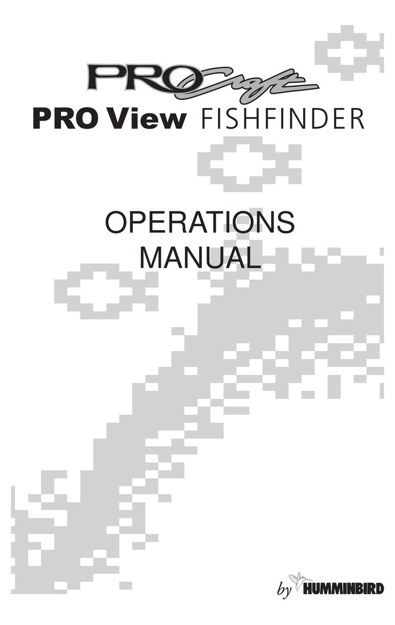 Humminbird PRO Craft PRO View FISHFINDER Operation manual