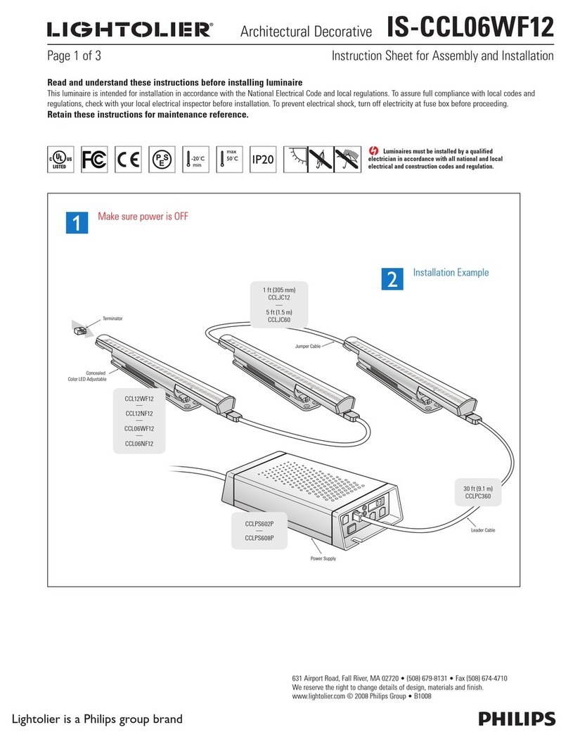 Lightolier IS-CCL06WF12 Instruction manual