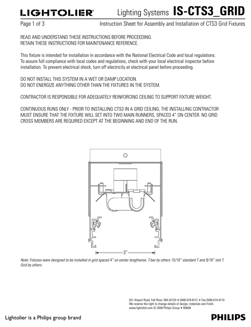 Lightolier IS-CTS3_GRID Instruction manual Lightolier IS-CTS3_GRID Instruction manual