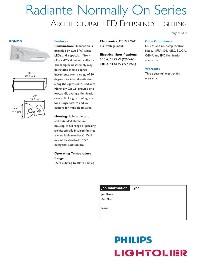 Lightolier On Series User manual