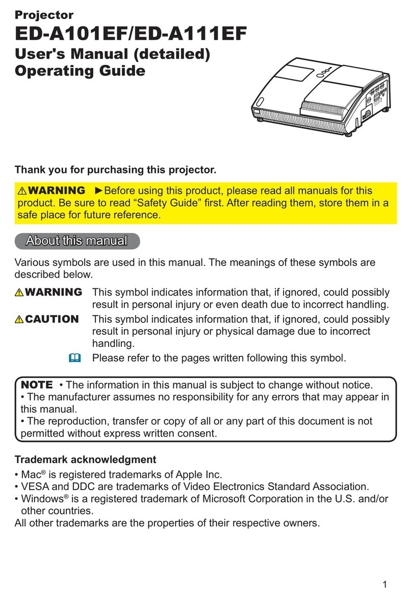 Hitachi ED-A101EF A1B-20 user manual