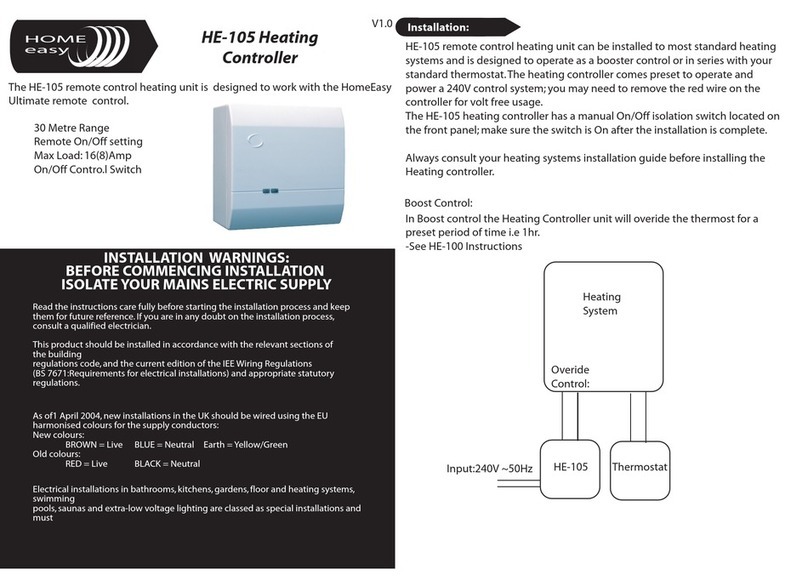 Byron Home Easy HE-105 installation instructions