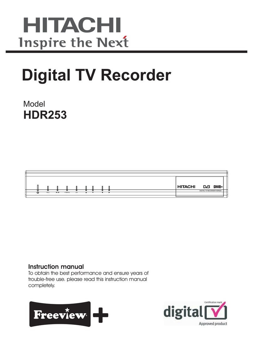 Hitachi HDR253 instruction manual