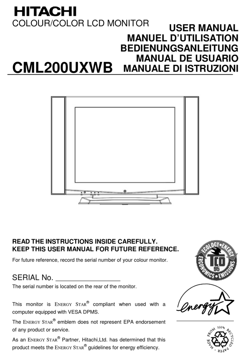 Hitachi CML200UXWB User manual