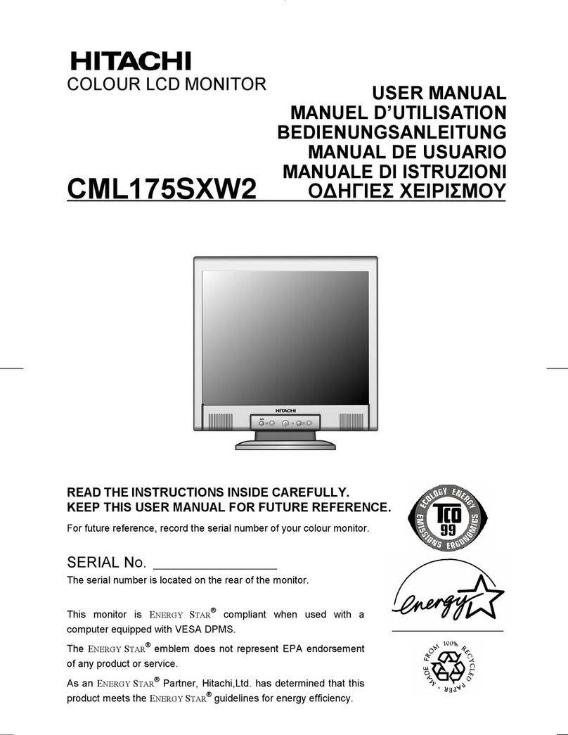 Hitachi CML175SXW2 User manual