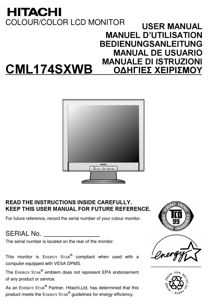Hitachi CML174SXWB User manual