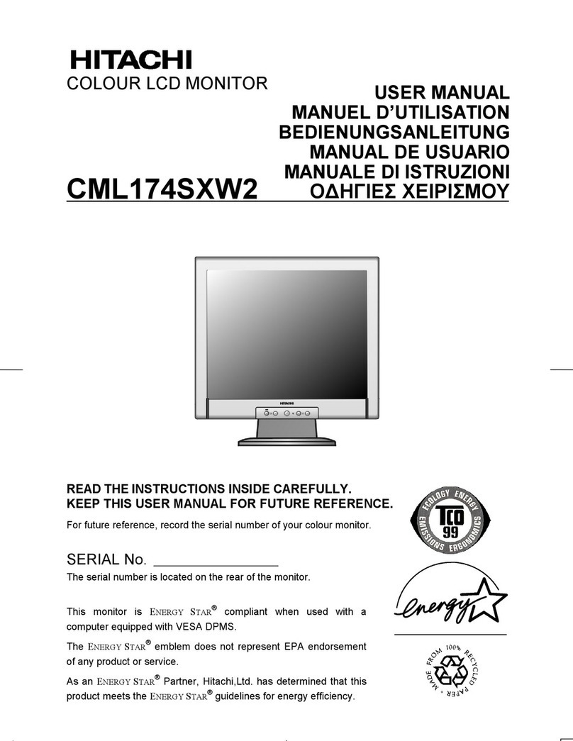 Hitachi CML174SXW2 User manual
