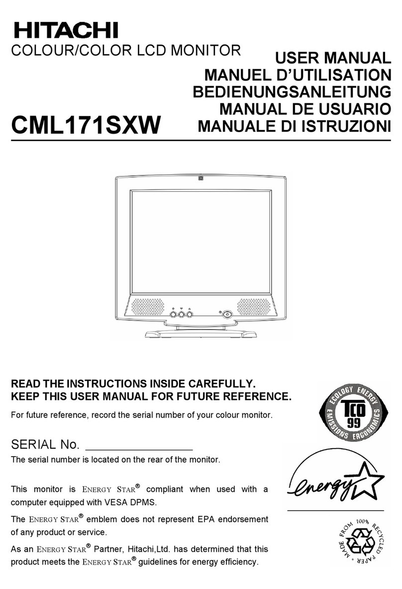 Hitachi CML171SXW User manual