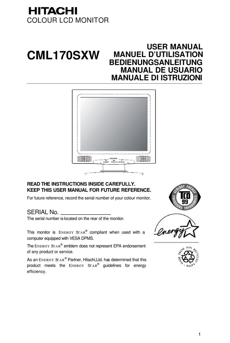 Hitachi CML170SXW User manual