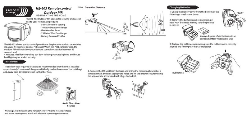 Byron Home Easy HE-403 installation instructions