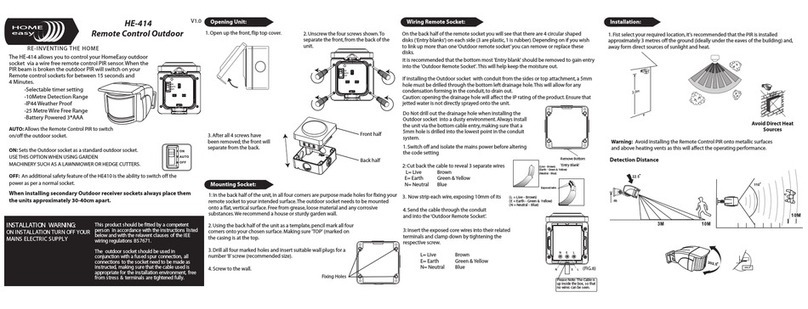 Byron Home Easy HE-414 installation instructions