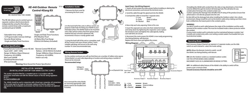 Byron Home Easy HE-440 installation instructions