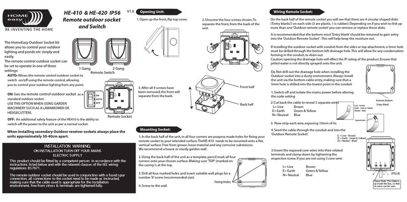 Byron Home Easy HE-410 installation instructions