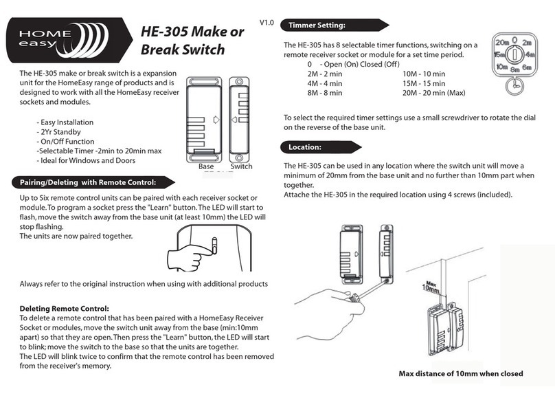 Byron Home Easy HE-305 User manual