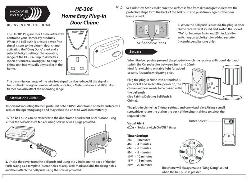 Byron Home Easy HE-306 installation instructions Byron Home Easy HE-306 installation instructions