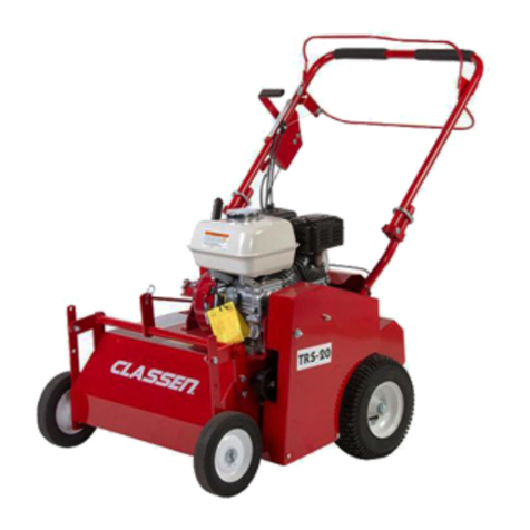 Classen TRS-20 TURF RAKE Operator's & parts manual