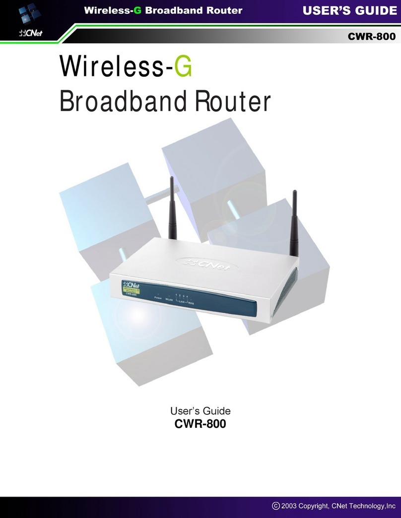 CNET CWR-800 User manual