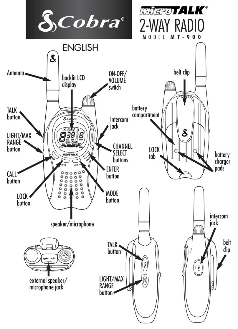 Cobra MICROTALK MT-900 User manual