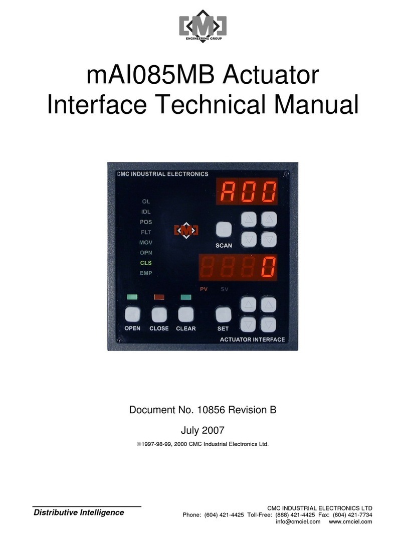 CMC Industrial Electronics mAI085MB Interface User manual