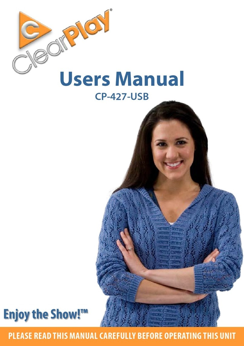 Clearplay CP-427-USB user manual