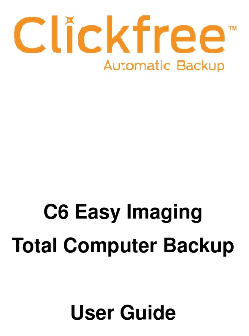 Clickfree C6 Easy Imaging User manual