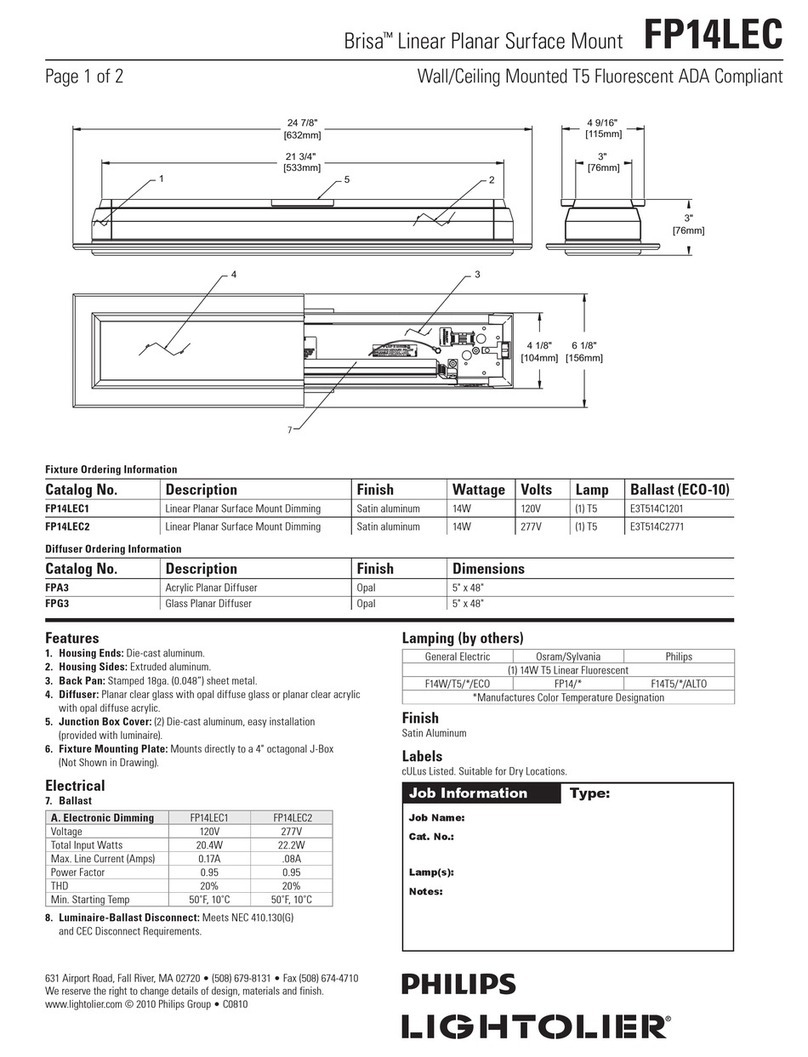 Lightolier Brisa FP14LEC specification