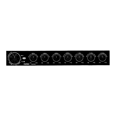 Clarion eqs750 User manual