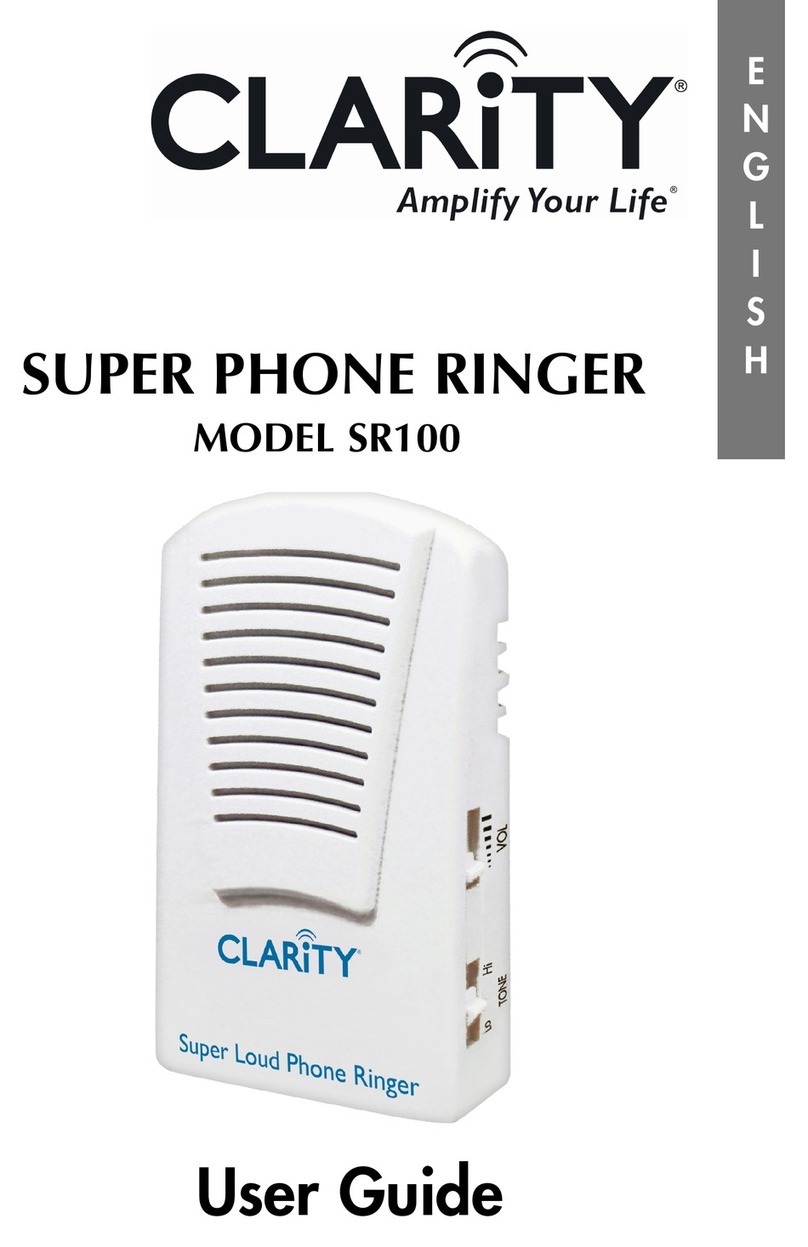 Clarity SR100 User user guide