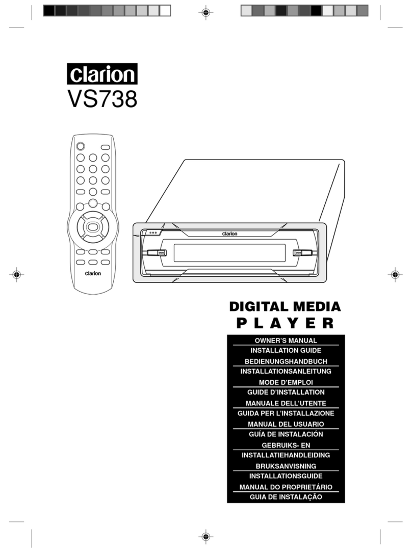 Clarion VS738 User manual
