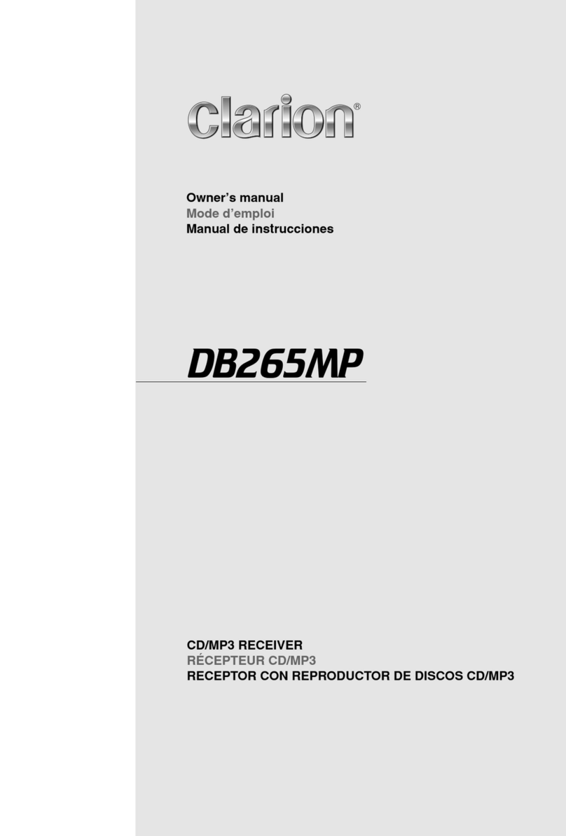 Clarion DB265MP Assembly instructions