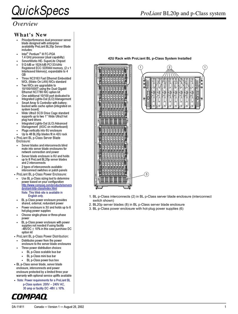 Compaq BL20p - ProLiant - G2 specification