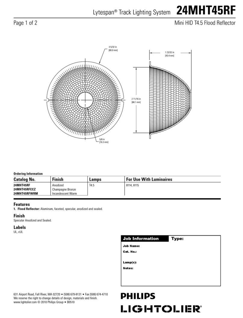 Lightolier Lytespan 24MHT45RF specification